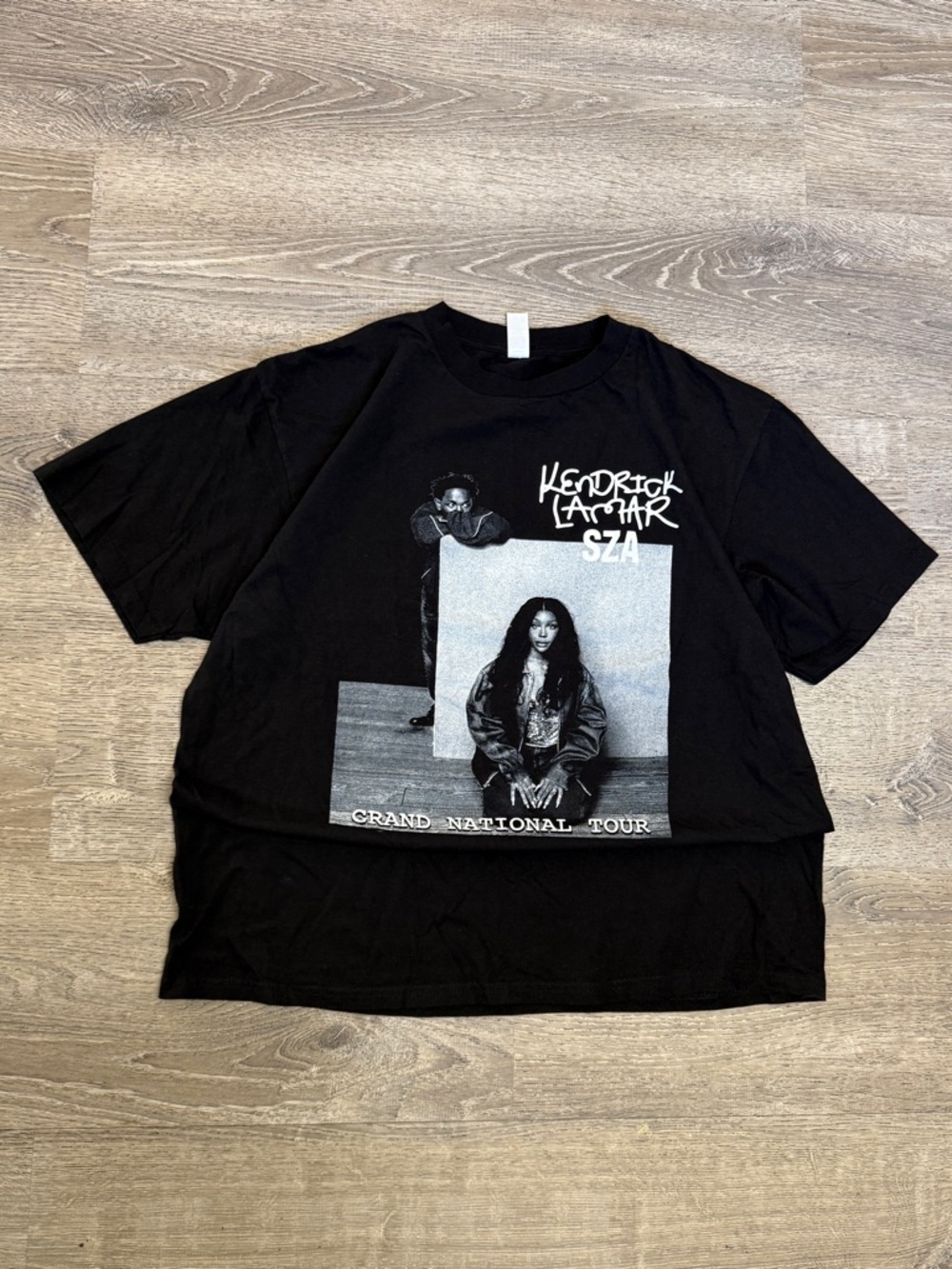 Kendrick Lamar SZA Grand National Tour Graphic Tee - Black Size XL